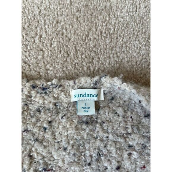 Sundance Coastal Secrets Vest Alpaca Blend Open Front size Large Cream - Picture 4 of 9